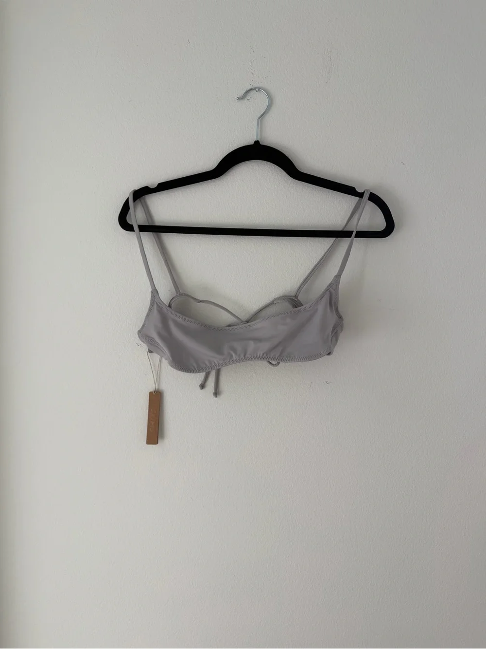 NWT SKIMS Chrome Micro Bikini Swim Top - Stylish Bikini Bralette